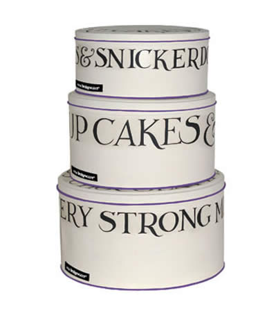 Emma Bridgewater Black Toast set of 3 cake tins